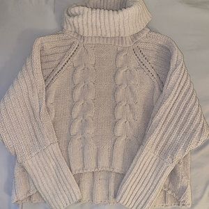 Tan Turtleneck Sweater